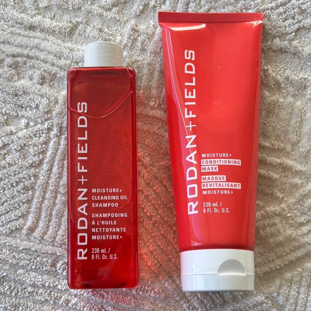 Rodan + Fields Moisture+, Conditioning Mask and Cleansing Oil Shampoo